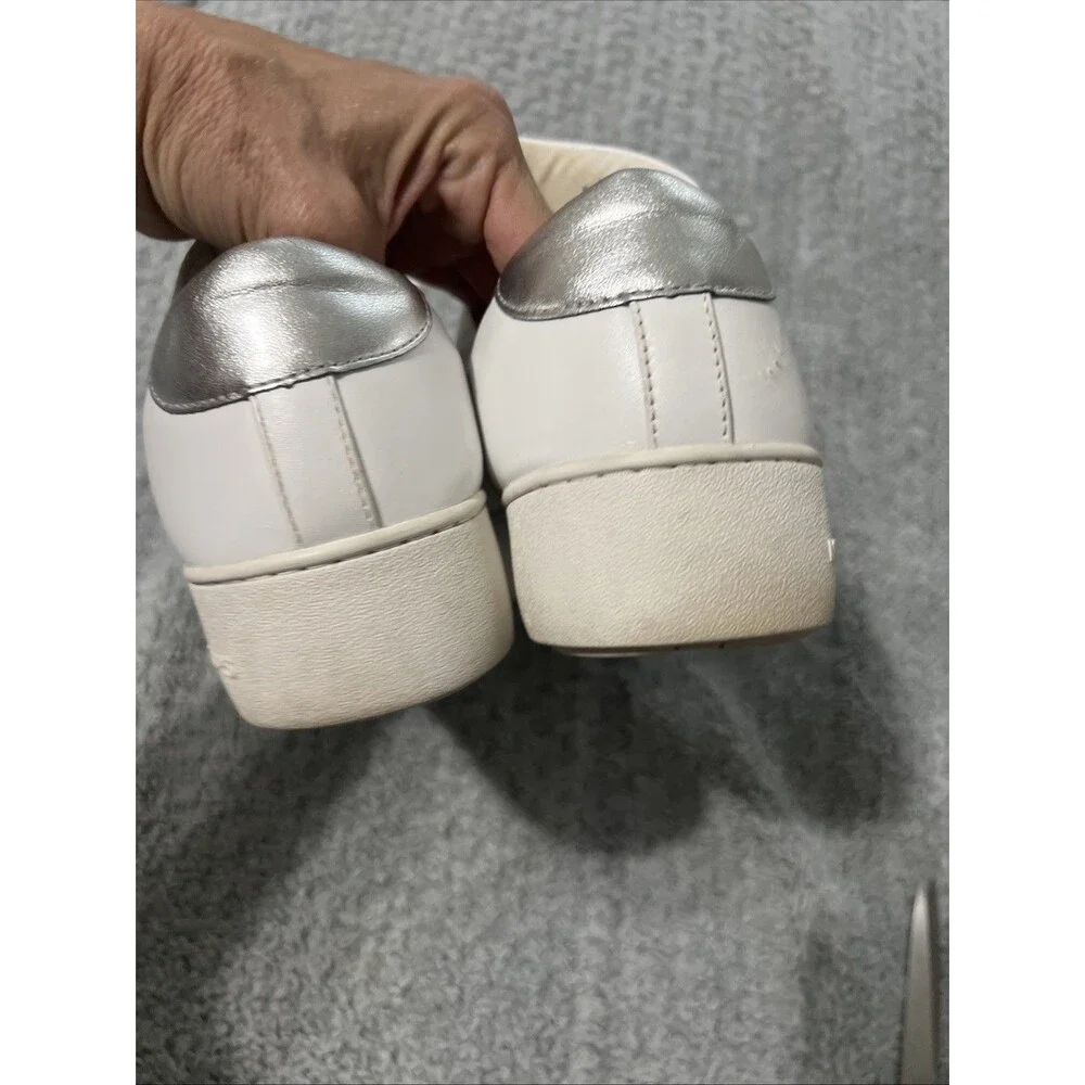 Michael Kors white leather sneakers size 10 fashion studded
